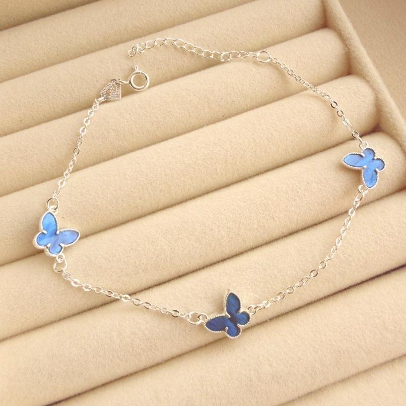 PULSEIRA FEM EM PRATA - AZUL - PF072630