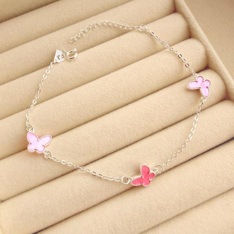 PULSEIRA FEM EM PRATA - ROSA - PF072630