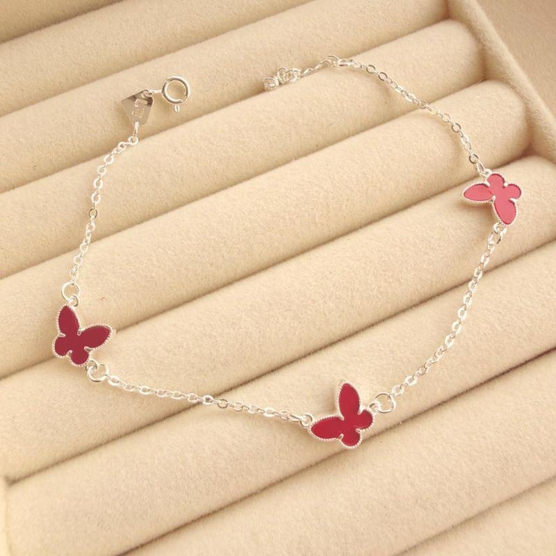 PULSEIRA FEM EM PRATA - VERMELHO - PF072630