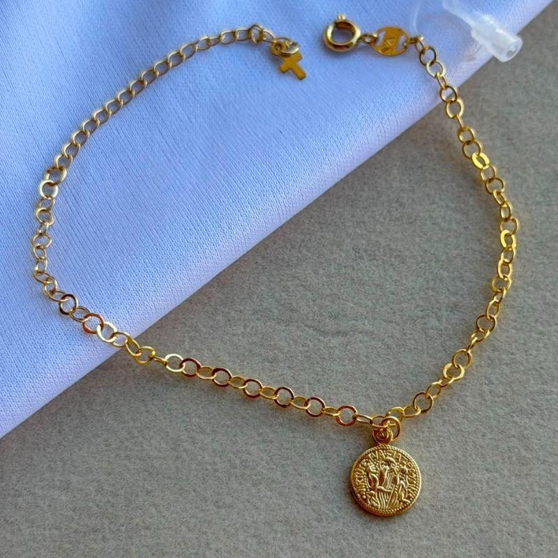PULSEIRA FEM SEMIJOIA EM OURO - PF577023