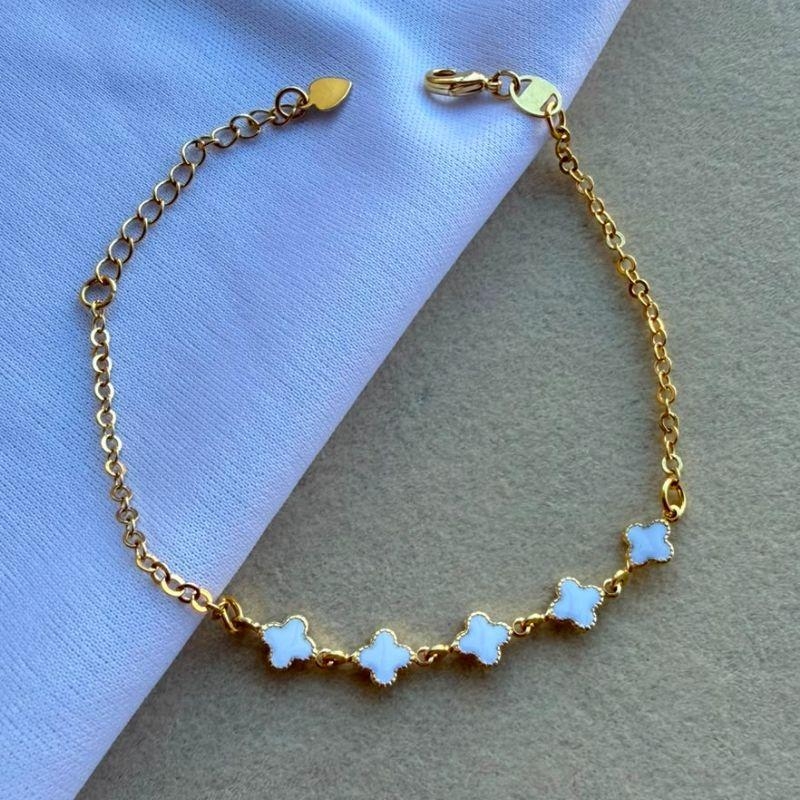 PULSEIRA FEM SEMIJOIA EM OURO - PF577035