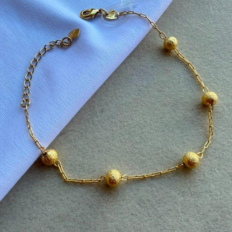 PULSEIRA FEM SEMIJOIA EM OURO - PF577040