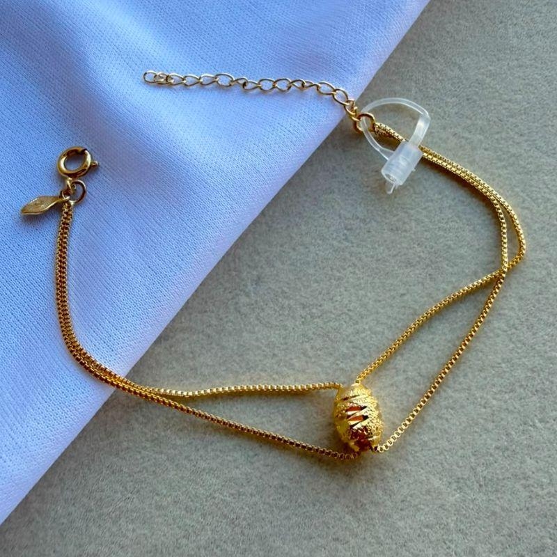PULSEIRA FEM SEMIJOIA EM OURO - PF577041