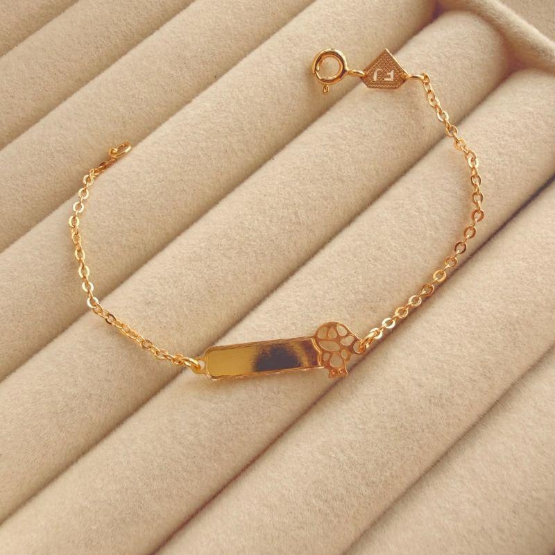 PULSEIRA INF EM OURO - MENINO - PT072605