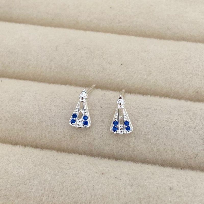 BRINCO PEQUENO NSA AZUL EM PRATA - BP032602
