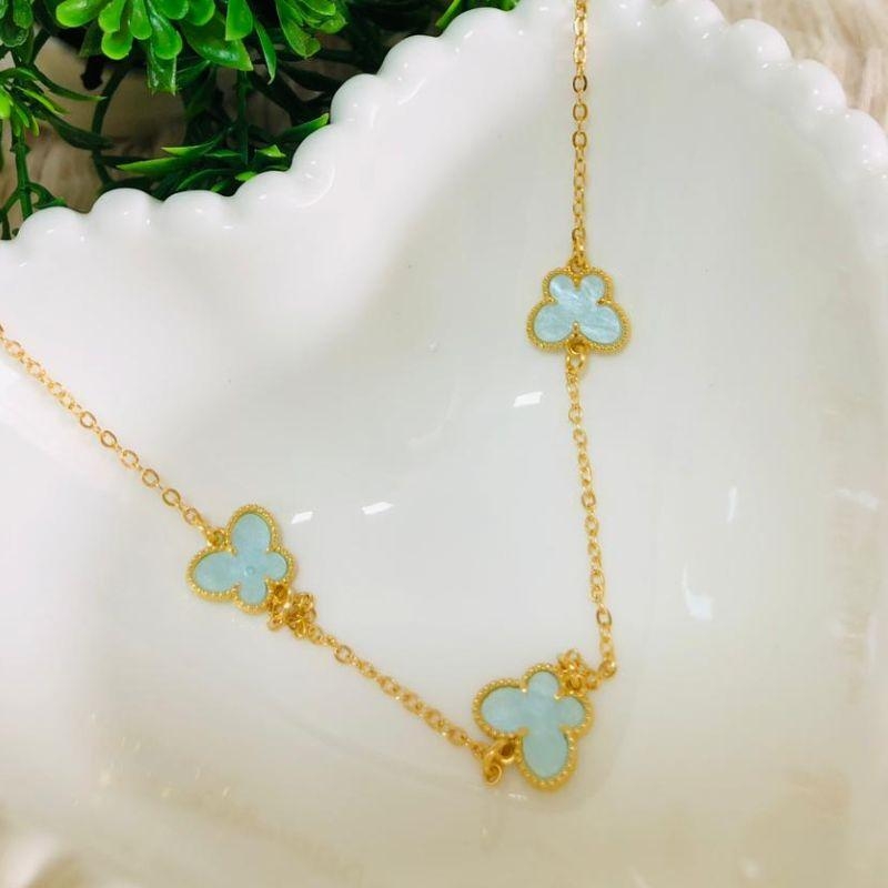 COLAR BORBOLETAS AZUL - CL092509