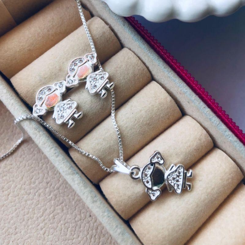 CONJUNTO EM PRATA - CRISTAL - CJ102554