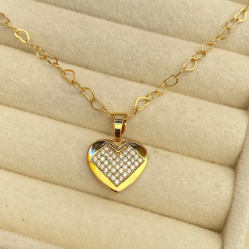 CORRENTE C/ PINGENTE EM OURO - GG062645