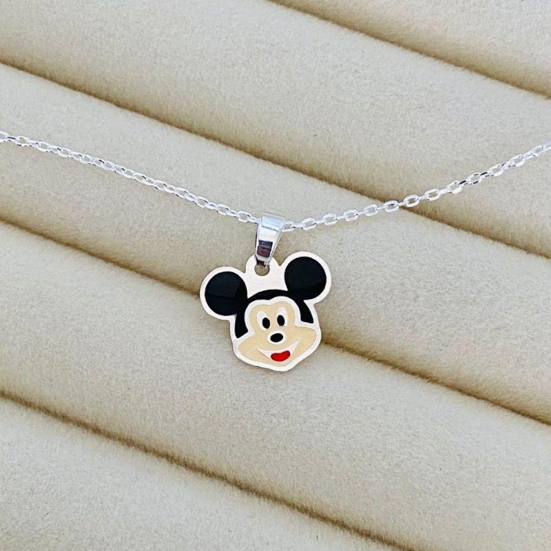 CORRENTE INF MICKEY EM PRATA - CO112518
