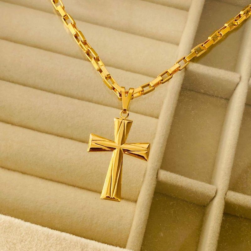 CORRENTE MASC C/ PING EM OURO - CP122503