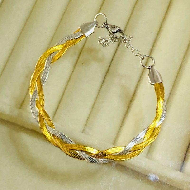 PULSEIRA FEM EM AÇO DOURADO - PF032604