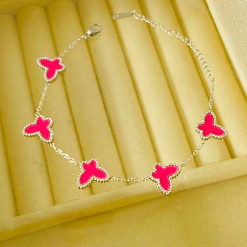 PULSEIRA FEM EM AÇO - ROSA - PF032606