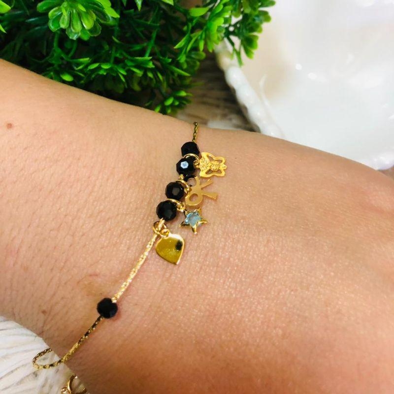 PULSEIRA INFANTIL BERLOQUE EM OURO - PT092515