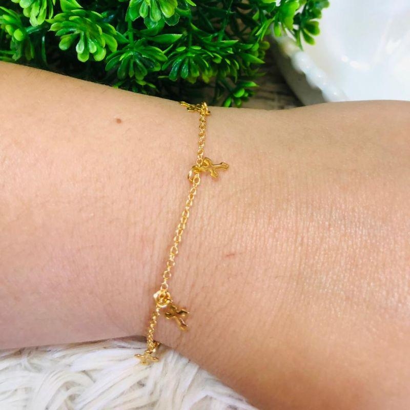 PULSEIRA INFANTIL EM OURO - PT092512