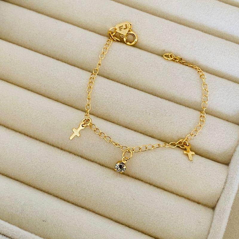 PULSEIRA INFANTIL EM OURO - PT112501