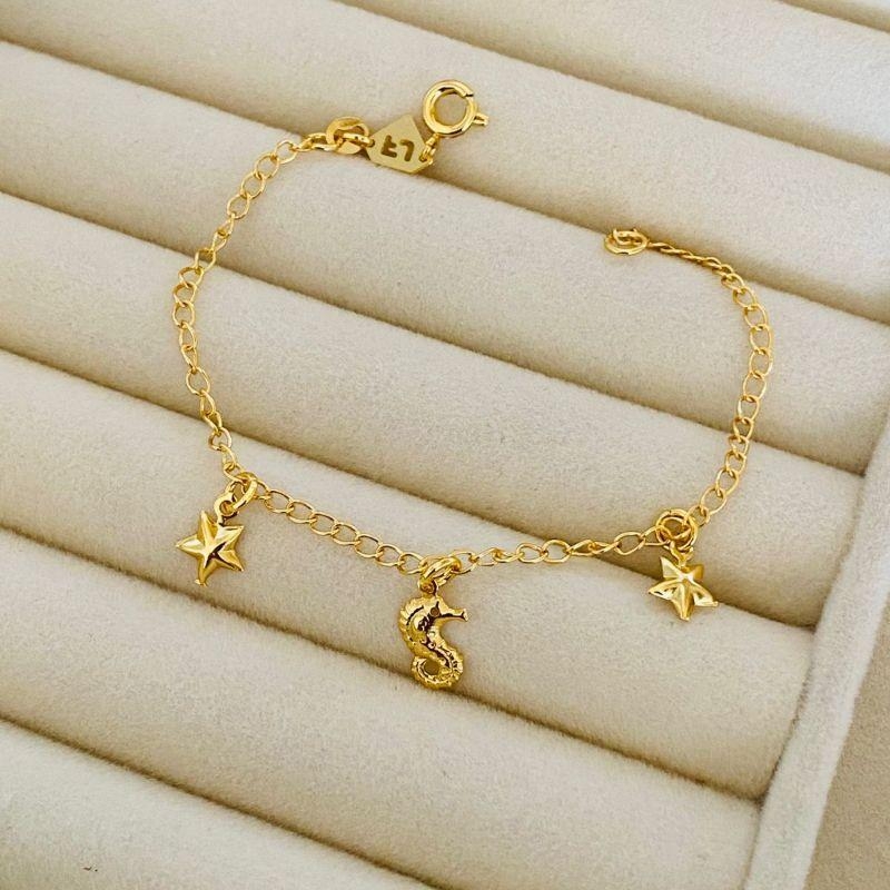 PULSEIRA INFANTIL EM OURO - PT112506