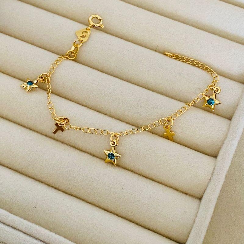 PULSEIRA INFANTIL EM OURO - PT112507