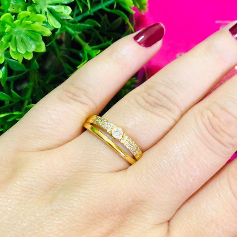 ANEL EM OURO - 18 - AN102518