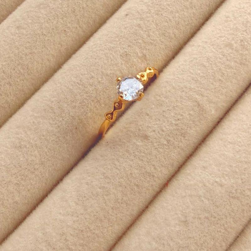 ANEL EM OURO - Nº 16 - AN072607