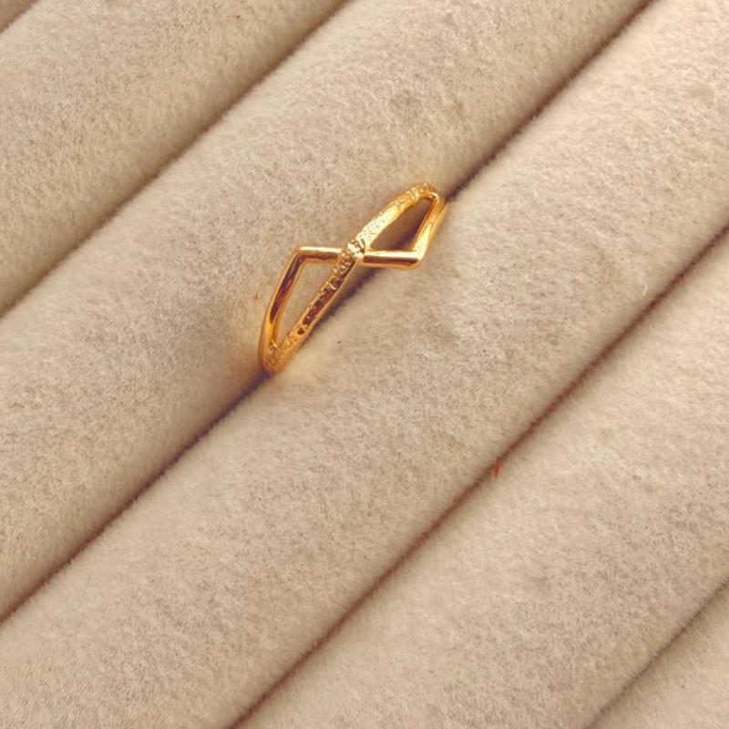 ANEL EM OURO - Nº 16 - AN072609