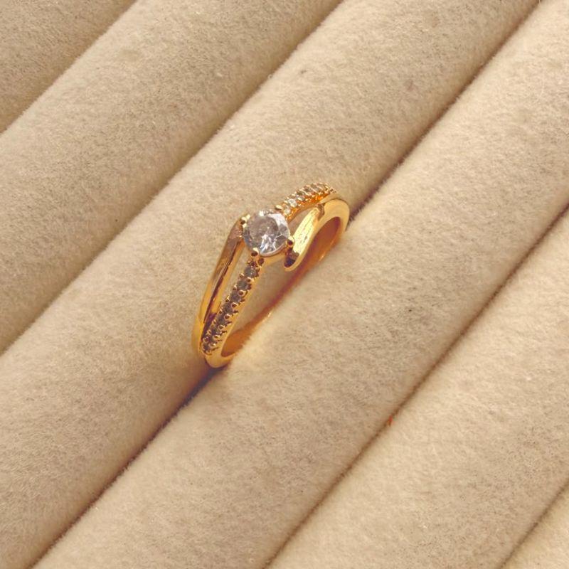 ANEL EM OURO - Nº 18 - AN072624