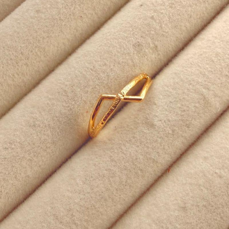ANEL EM OURO - Nº 20 - AN072609