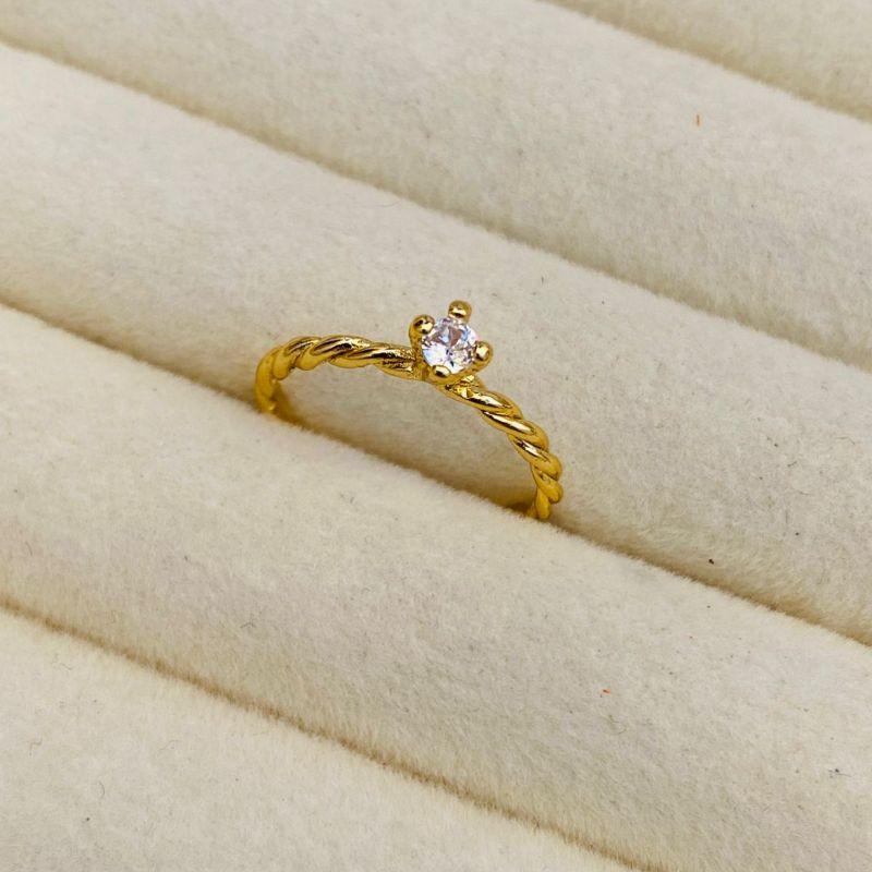 ANEL EM OURO - Nº 22 - AN062623