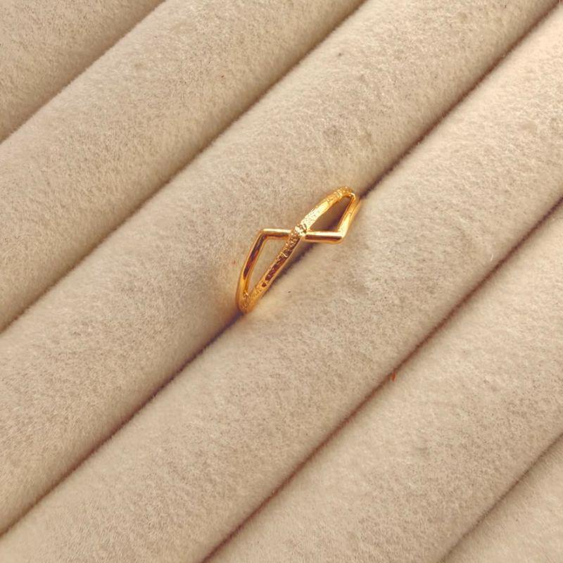 ANEL EM OURO - Nº 22 - AN072609