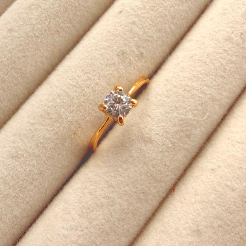 ANEL EM OURO - Nº 22 - AN072615