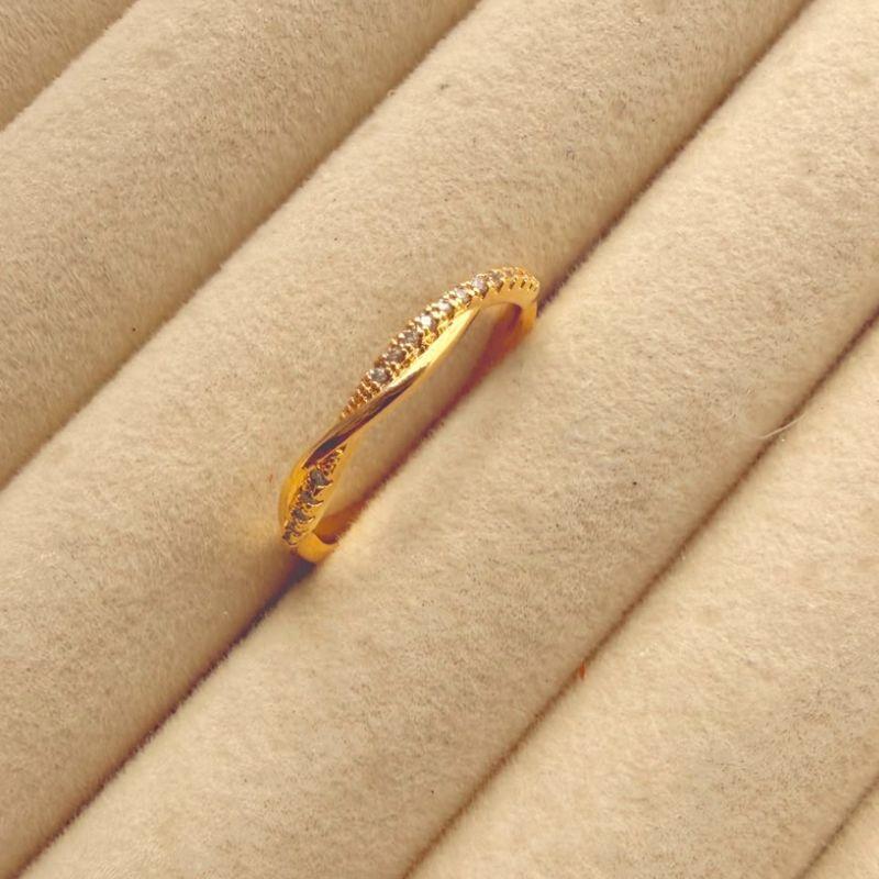 ANEL EM OURO - Nº 22 - AN072630
