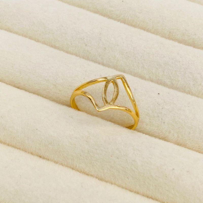 ANEL EM OURO - Nº 24 - AN062625