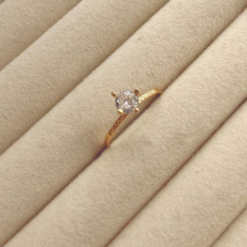 ANEL EM OURO - Nº 24 - AN072603