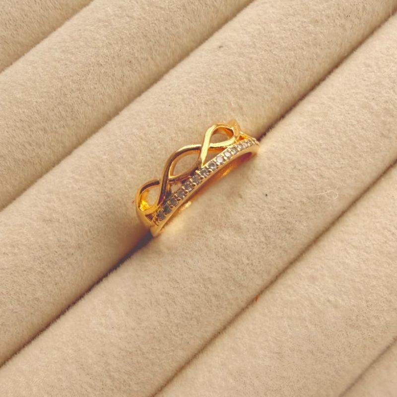ANEL EM OURO - Nº 24 - AN072623