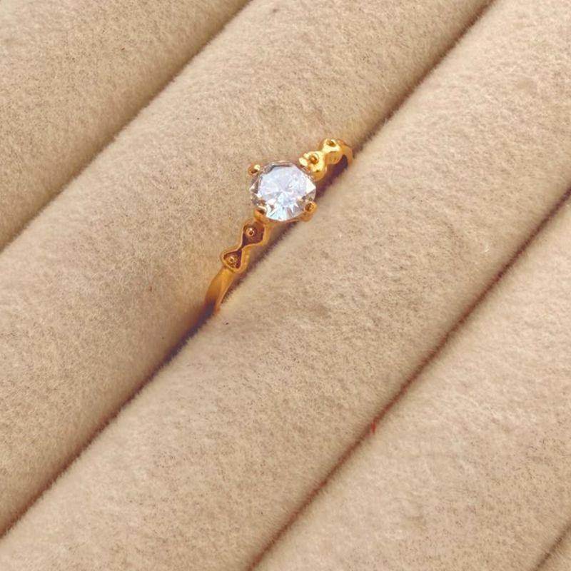 ANEL EM OURO - Nº 26 - AN072607