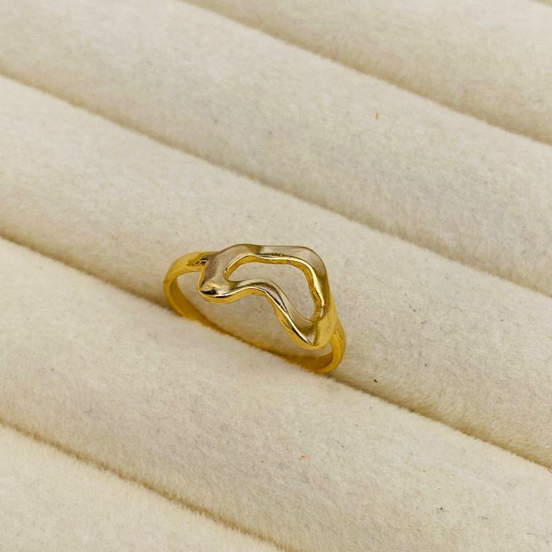ANEL EM OURO ORGANICO - Nº 16 - AN062627