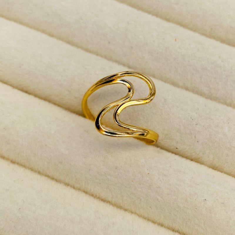 ANEL EM OURO ORGANICO - Nº 20 - AN062619