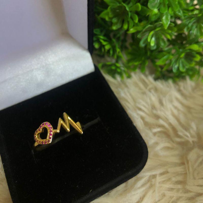 ANEL EM OURO ZIRCONIA Nº 16 - AN526044