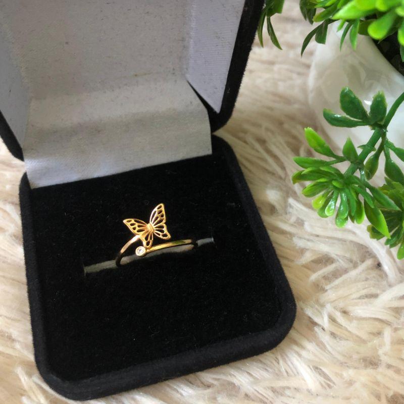 ANEL EM OURO ZIRCONIA Nº 20 - AN5260122