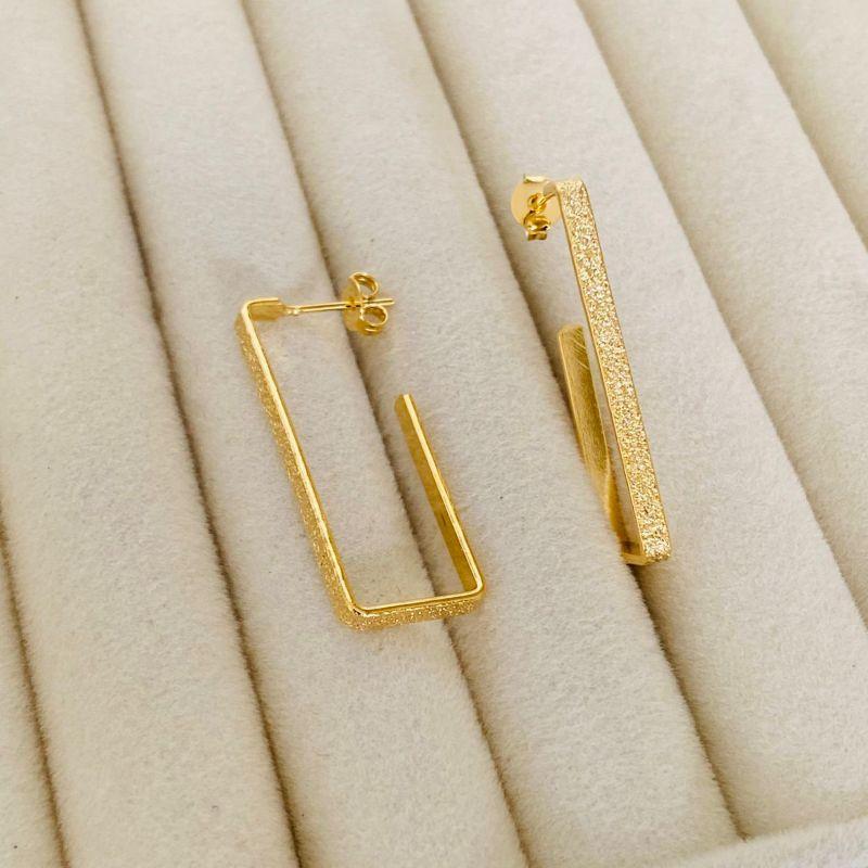 ARGOLA GRANDE EM OURO - AG122508