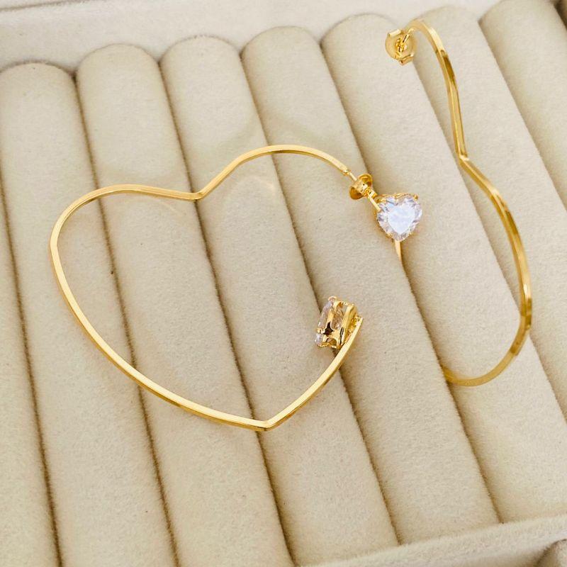 ARGOLA GRANDE EM OURO - AG122511