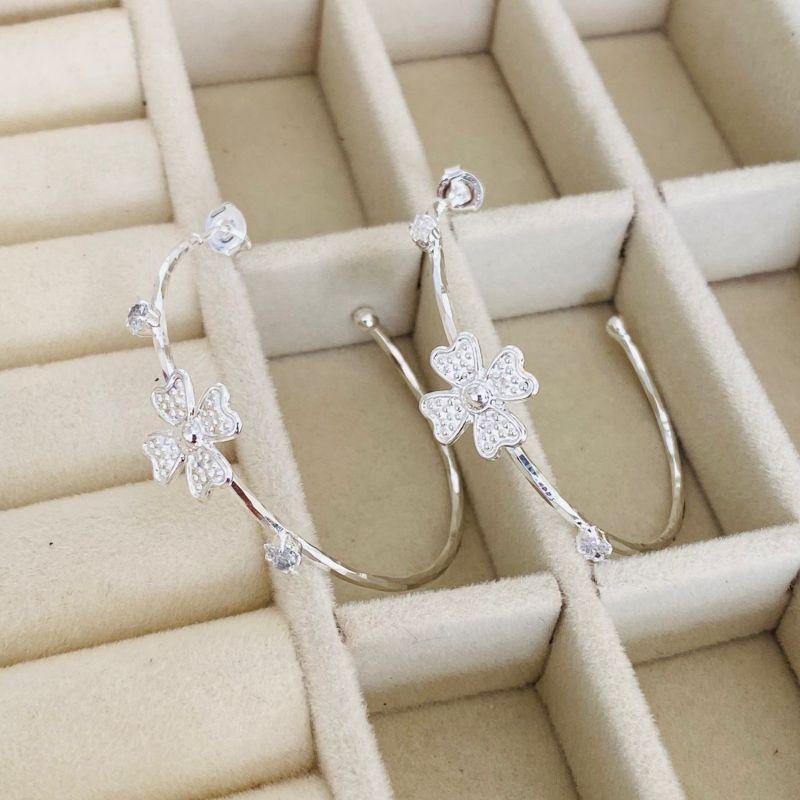 ARGOLA GRANDE EM PRATA - AG022608