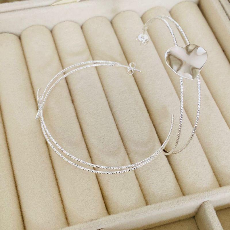 ARGOLA GRANDE EM PRATA - AG122505
