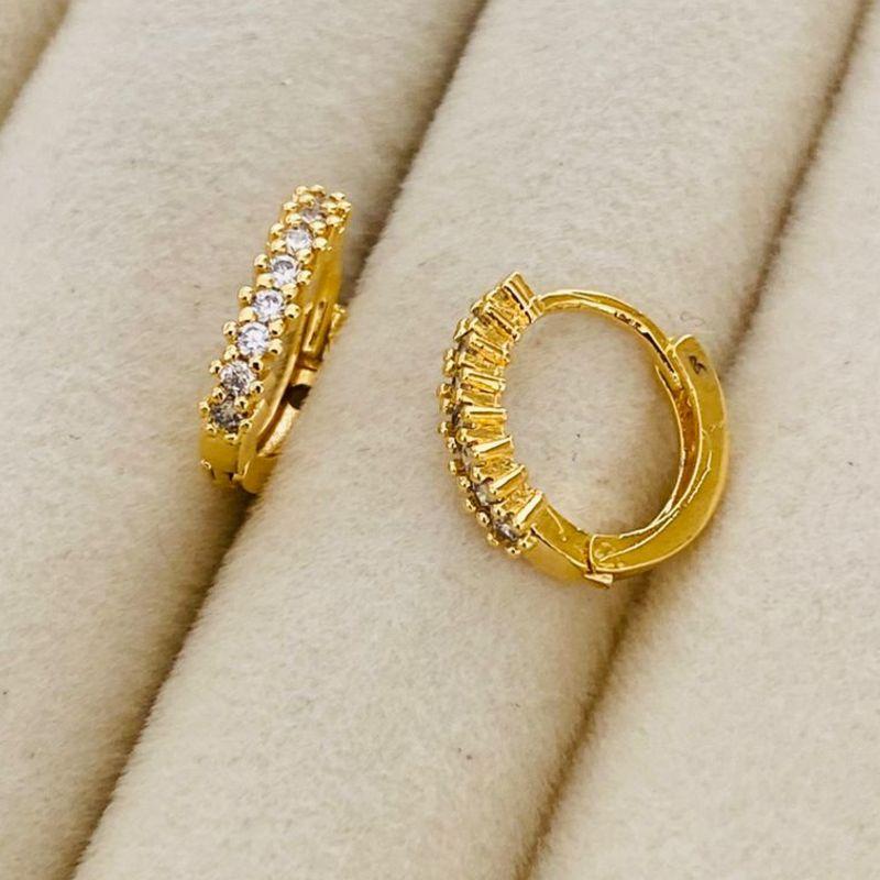 ARGOLA PEQUENA EM OURO - AP122522