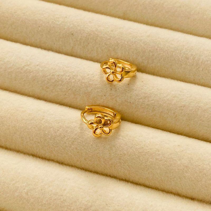 ARGOLA PEQUENAS EM OURO - AP112521
