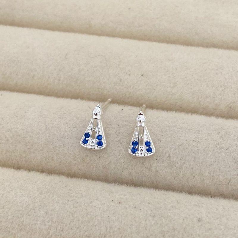 BRINCO PEQUENO NSA AZUL EM PRATA - BP032602