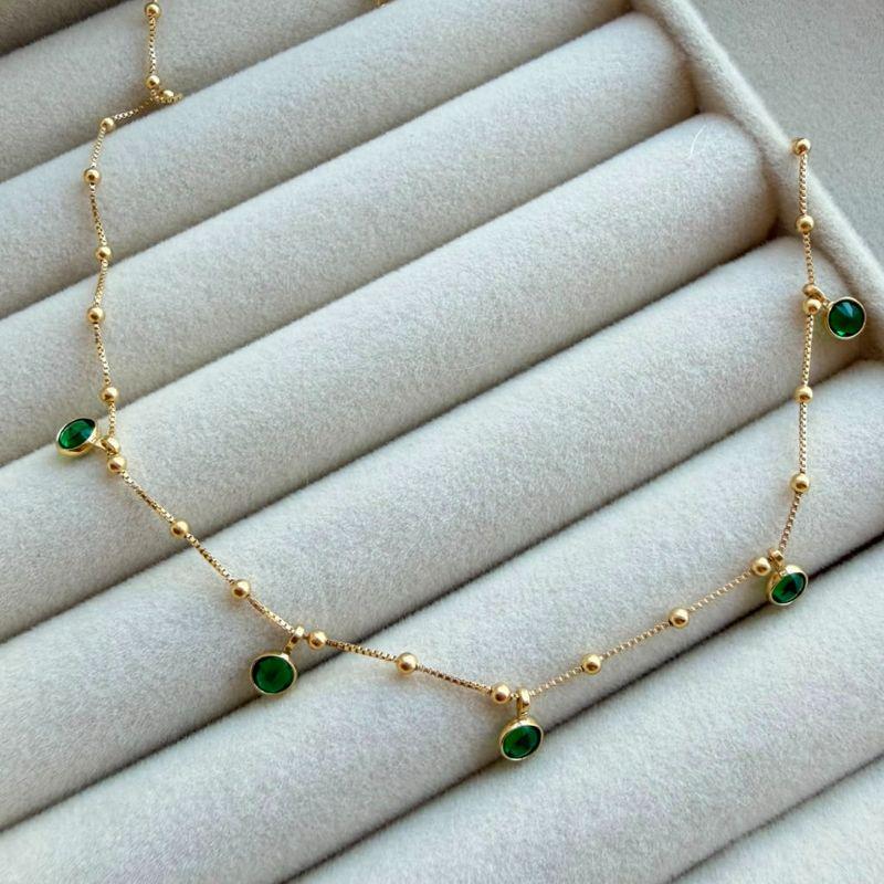 CHOKER SEMIJOIA EM OURO - CK525218