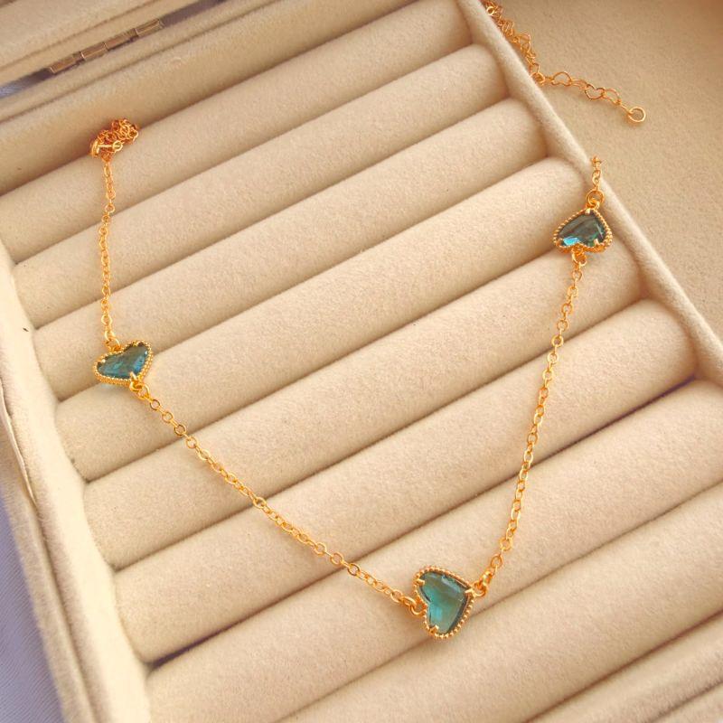 COLAR EM OURO - AZUL - CL072611