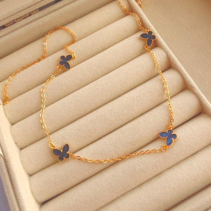 COLAR EM OURO - AZUL - CL072615