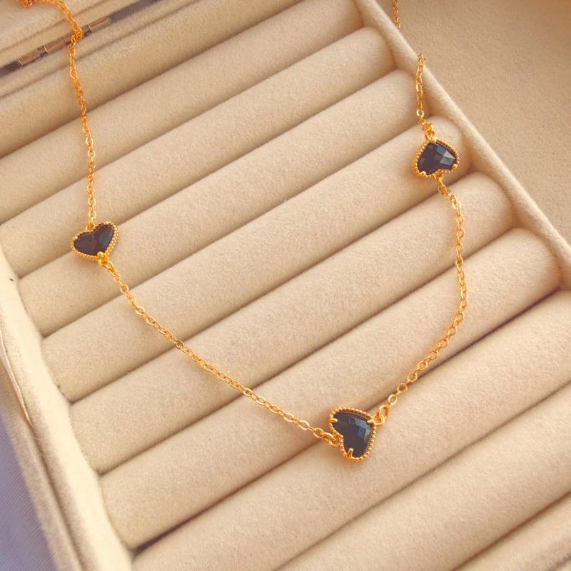 COLAR EM OURO - PRETO - CL072611