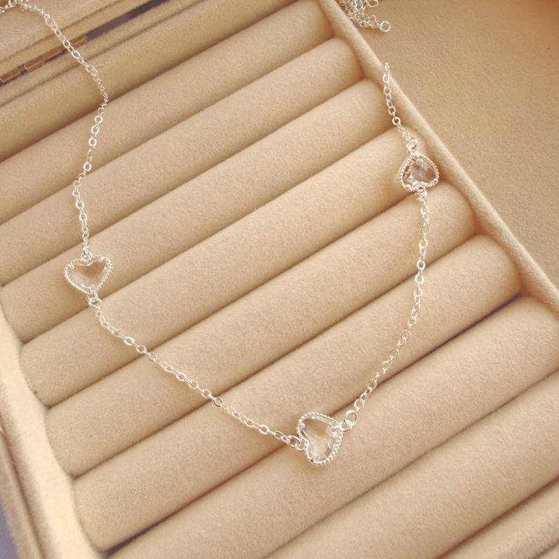 COLAR EM PRATA - CRISTAL - CL072612